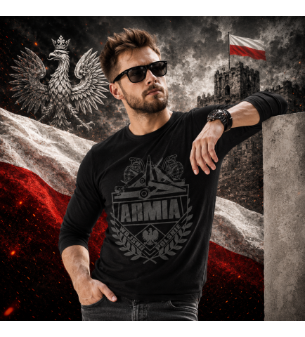 LONGSLEEVE PATRIOTYCZNY - ARMIA (SZARY)